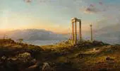 Ruins at Baalbek 1868 By Frederic Edwin Church