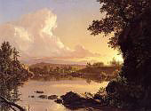 Scene on the Catskill Creek New York 1847 By Frederic Edwin Church