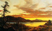 Sunset 1856 By Frederic Edwin Church