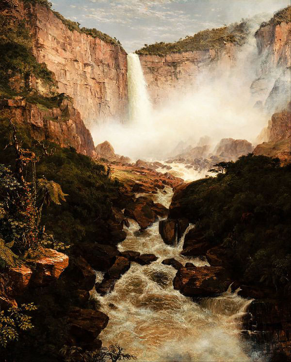 The Falls of the Tequendama near Bogota New Granada | Oil Painting Reproduction
