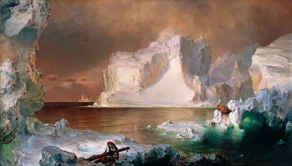The Icebergs 1861 by Frederic Edwin Church | Oil Painting Reproduction