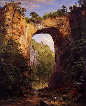 The Natural Bridge Virginia 1852 By Frederic Edwin Church