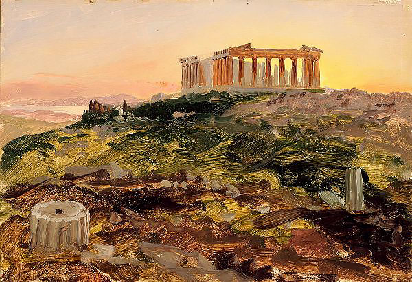 The Parthenon from the Southeast 1869 | Oil Painting Reproduction
