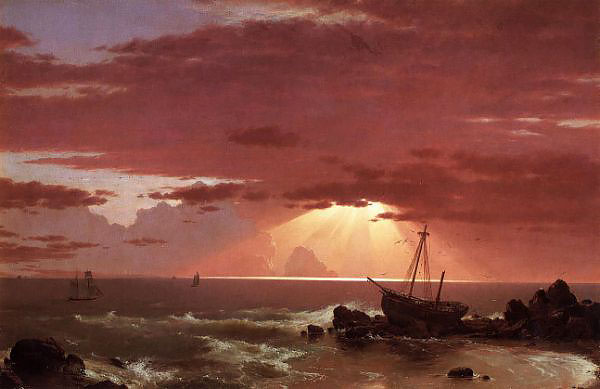 The Wreck 1852 by Frederic Edwin Church | Oil Painting Reproduction