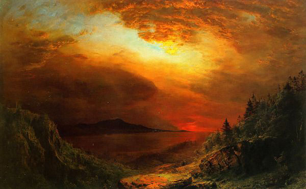 Twilight Mount Desert Island Maine 1865 | Oil Painting Reproduction