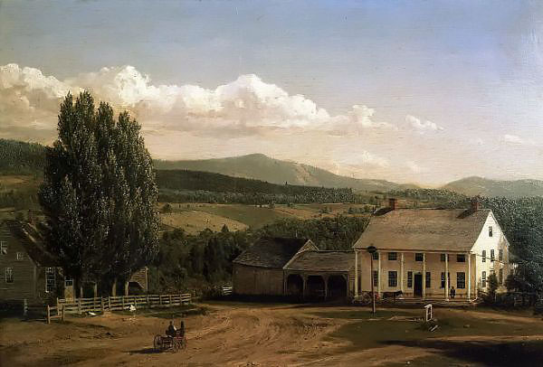View in Pittsford Vermont 1848 | Oil Painting Reproduction