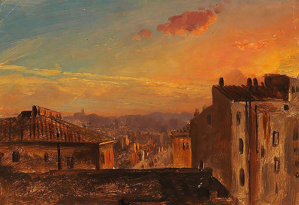 View of Rome by Frederic Edwin Church | Oil Painting Reproduction