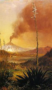 Volcano 1864 By Frederic Edwin Church