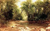 A Catskill Stream 1867 By Asher Brown Durand