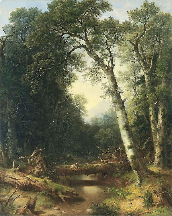 A Creek in the Woods 1865 | Oil Painting Reproduction