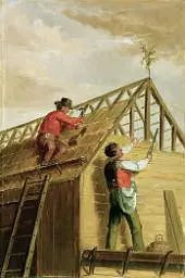 Barn Builders 1836 By Asher Brown Durand
