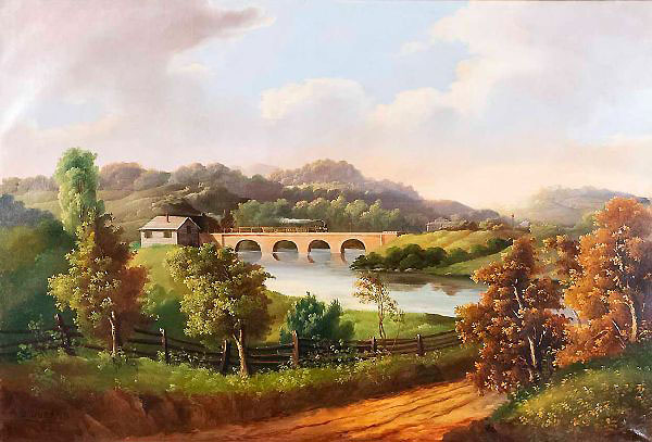 Hudson at Fishkill by Asher Brown Durand | Oil Painting Reproduction