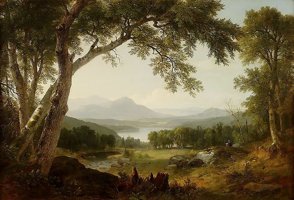 Landscape 1855 by Asher Brown Durand | Oil Painting Reproduction