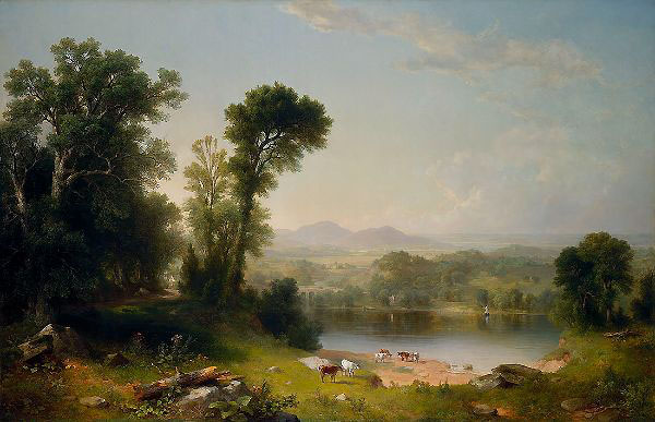 Pastoral Landscape 1861 by Asher Brown Durand | Oil Painting Reproduction