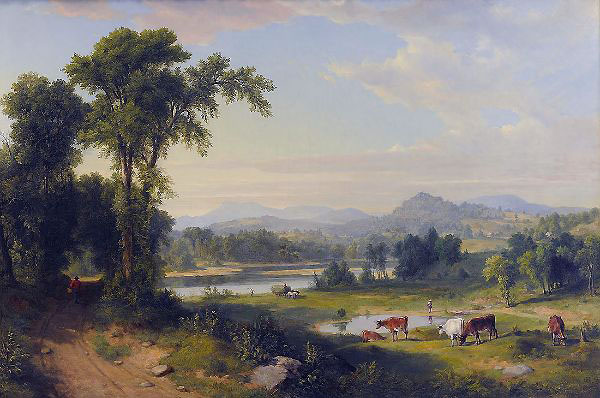 Pastoral Landscape c1854 by Asher Brown Durand | Oil Painting Reproduction