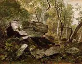Study from Nature Rocks and Trees By Asher Brown Durand