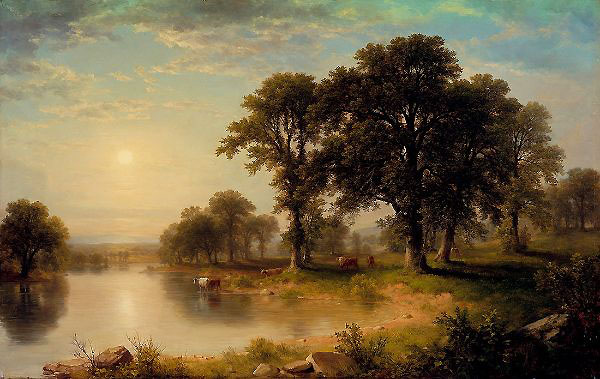 Summer Afternoon 1865 by Asher Brown Durand | Oil Painting Reproduction