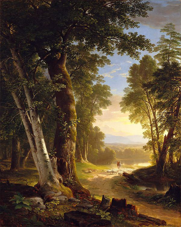 The Beeches by Asher Brown Durand | Oil Painting Reproduction