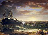The Stranded Ship 1844 By Asher Brown Durand
