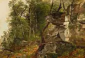 Trees on a Rocky Hillside c1849 By Asher Brown Durand