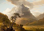 View in the Valley of Oberhasle Switzerland By Asher Brown Durand