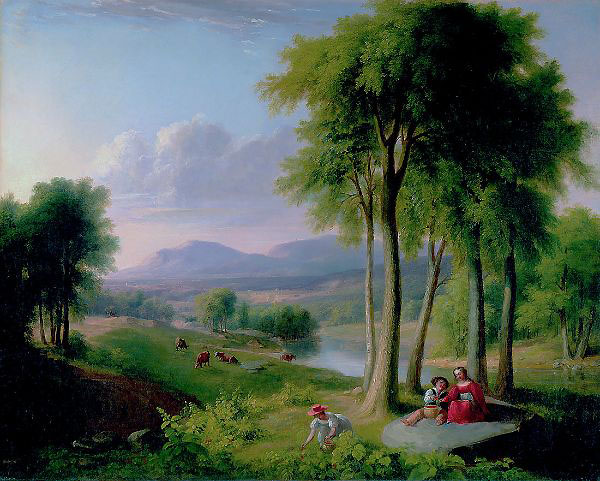 View near Rutland Vermont 1837 | Oil Painting Reproduction