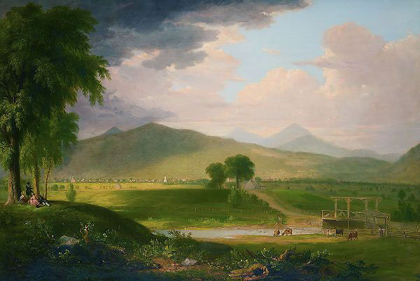 View of Rutland Vermont 1840 | Oil Painting Reproduction