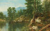 Woods by a River By Asher Brown Durand
