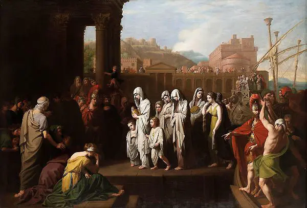 Agrippina Landing at Brundisium 1768 By Benjamin West