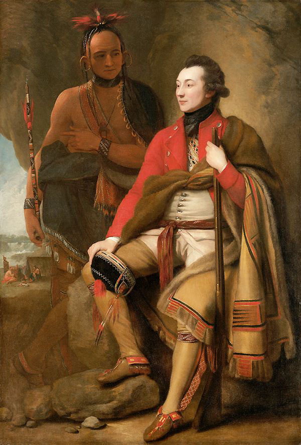 Colonel Guy Johnson and Karonghyontye | Oil Painting Reproduction