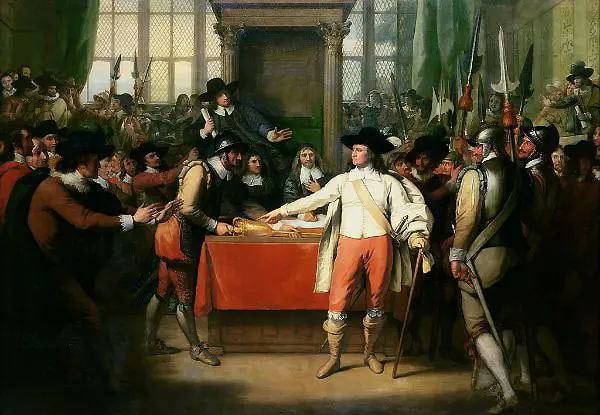 Cromwell Dissolving the Long Parliament By Benjamin West