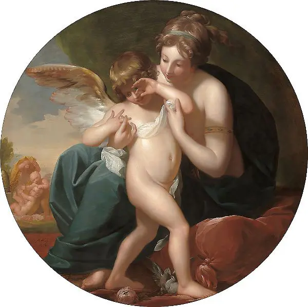 Cupid Stung by a Bee 1774 By Benjamin West