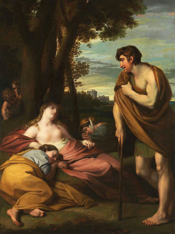 Cymon and Iphigenia c1766 by Benjamin West | Oil Painting Reproduction