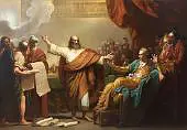Daniel Interpreting to Belshazzar By Benjamin West