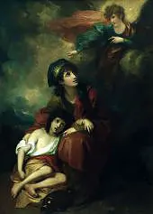 Hagar and Ishmael By Benjamin West