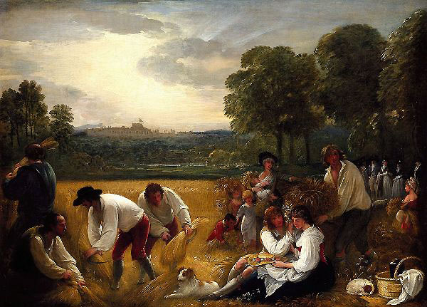 Harvesting at Windsor 1795 by Benjamin West | Oil Painting Reproduction
