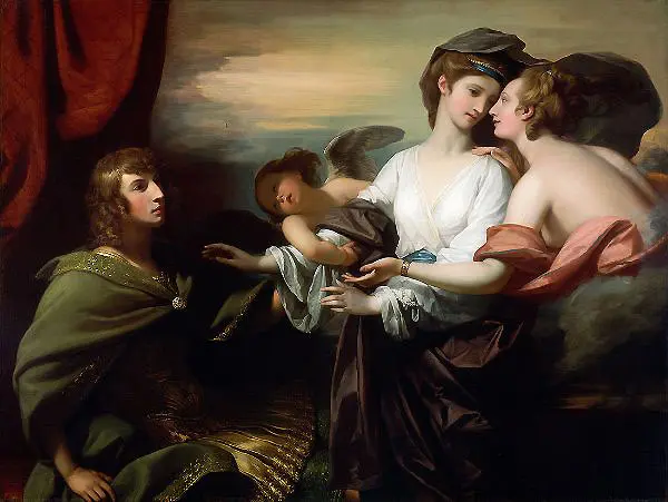 Helen Brought to Paris 1776 By Benjamin West