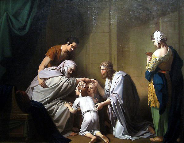 Jacob Blessing Ephraim and Manasseh | Oil Painting Reproduction