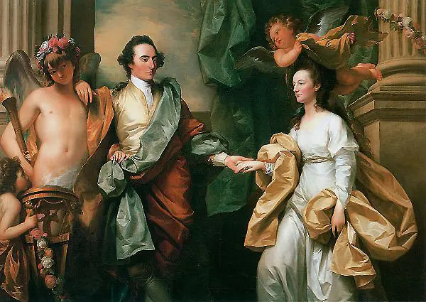 Mr. and Mrs. John Custance By Benjamin West