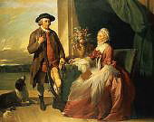 Mr. Robert Grafton and Mrs. Mary Partridge Wells By Benjamin West
