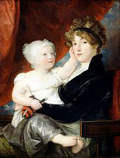 Mrs. Benjamin West II with her Son 1805 By Benjamin West