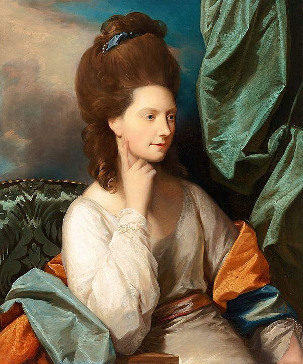 Mrs. William Abercromby by Benjamin West | Oil Painting Reproduction