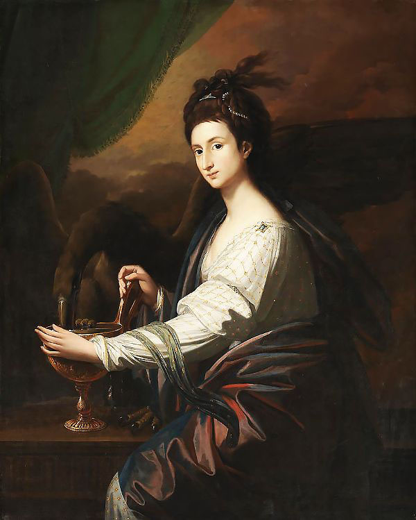 Mrs. Worrell as Hebe by Benjamin West | Oil Painting Reproduction