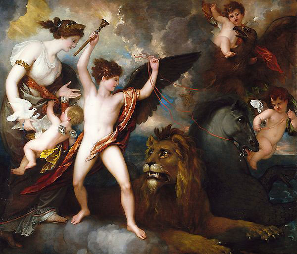 Omnia Vincit Amor 1809 by Benjamin West | Oil Painting Reproduction