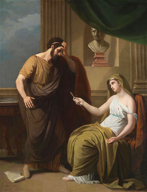 Paetus and Arria 1766 by Benjamin West | Oil Painting Reproduction