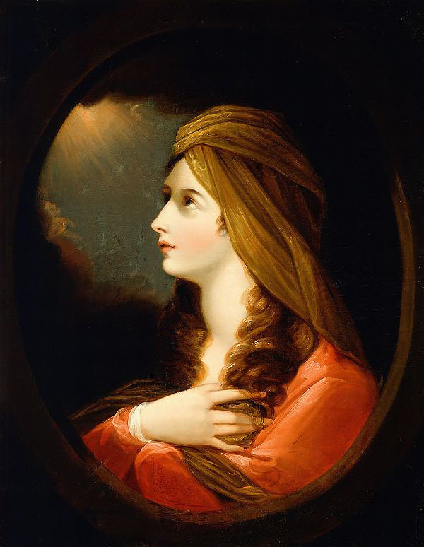 Portrait of a Lady by Benjamin West | Oil Painting Reproduction