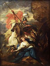 St. George and the Dragon 1786 By Benjamin West