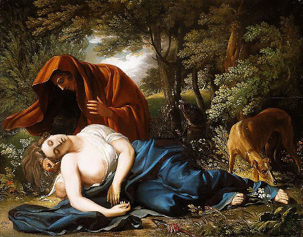The Death of Procris 1770 by Benjamin West | Oil Painting Reproduction