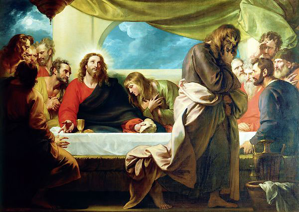 The Last Supper 1786 by Benjamin West | Oil Painting Reproduction