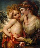 Venus Comforting Cupid By Benjamin West